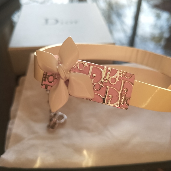 Vintage Aunthentic Christian Dior Pink Trotter Choker - Picture 2 of 7